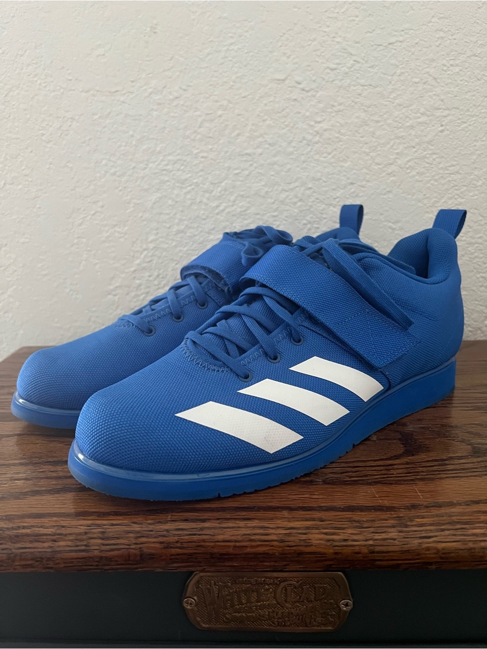 Adidas Mens Powerlift 4 Size 12 Royal Blue Powerlifting Weightlifting Shoes